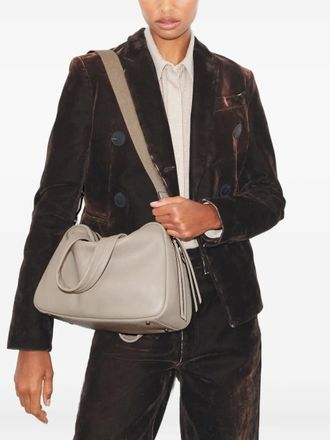 Tory Burch zip leather tote bag - Grey