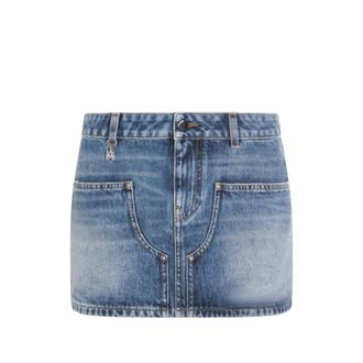 Amiri Charm-detail Mini Skirt