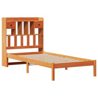 Berkfield Home Decorative Bookcase Bed without Mattress Wax Brown 100x200 cm Sol