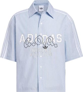 adidas AOA Button Up Shirt Asia Sizing Night Indigo KT7990