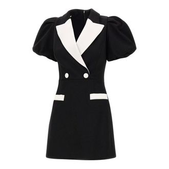 Rebecca Vallance Wrap Dresses, female, Black, Size: XS Emma Mini Dress