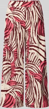s.Oliver Red Label Relaxed Fit Culotte in strukturierter Optik in Pink, Gr&ouml;&szlig;e 36