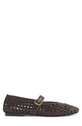 Madewell The Remy Mary Jane Flat in Dark Carob at Nordstrom, Size 7.5
