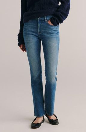DL1961 Mara Instasculpt Mid Rise Straight Leg Jeans in Crisp Air at Nordstrom, Size 24