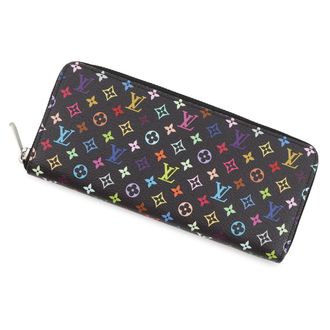 Louis Vuitton Monogram Multicolore Black Multi-Color Noir Monogram Long Wallet (Bi-Fold) (Pre-Owned)