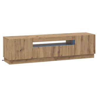 vidaXL Mueble De Tv Led Roble Artisan Madera De Ingenier&iacute;a Vidaxl