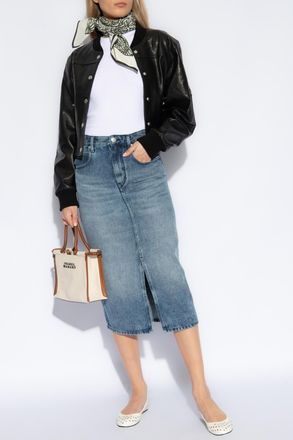 Isabel Marant Tilauria Denim Skirt, Womens, Blue
