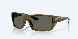Costa Mens Tailfin Polarized Glass Lenses Sunglasses In Seagrass Gray