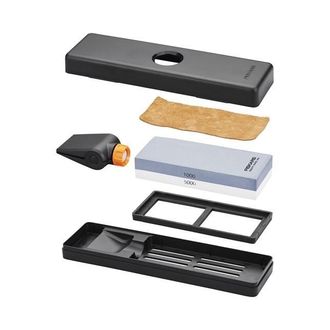 Fiskars Premium Set De Afilado Piedra De Afilar Gris