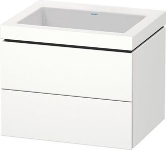 Duravit Duravit - Lavamanos L-cube Con Base Mural, 60x48 Cm, 2 Cajones, Sin