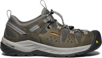 Keen Mens Atlanta Cool Ii Esd Steel Toe Shoes In Gargoyle/midnight Navy