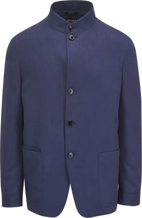Ermenegildo Zegna Giacca senza colletto - Blu