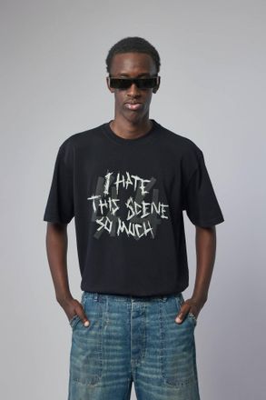 44 Label Group Tee Jersey Black + Scene Dirty White