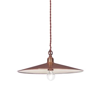 Netlighting Cantina 1 Light Large Dome Ceiling Pendant Copper E27