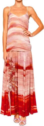 Hemant & Nandita Asma Maxi Dress In Pink