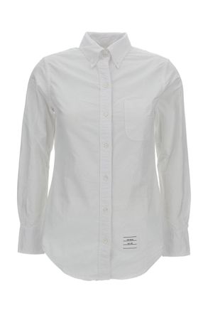 Thom Browne Oxford Long-Sleeved Shirt with Button-Down Collar