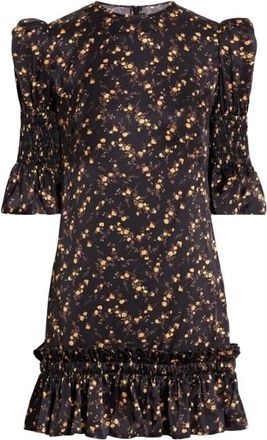 The Vampires Wife Floral Print Falconetti Silk Dress Size S