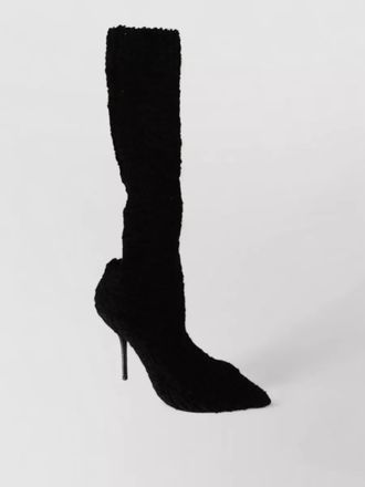 Dolce & Gabbana shearling knee-high boots