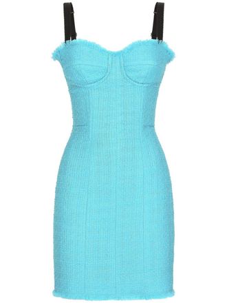 Dolce & Gabbana Rachel tweed minidress - women - Wool/Elastane - 40 - Blue