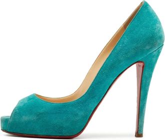 Christian Louboutin Stivali in pelle scamosciata 125mm - Blu