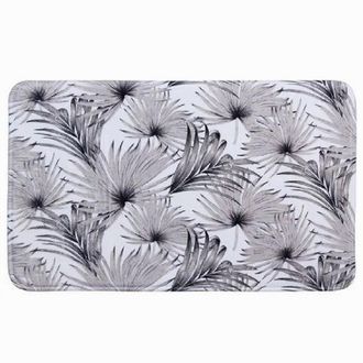 Trade Shop Trade Shop - Alfombra De Estera Para Muebles De Ba&ntilde;o 45 X 75cm Fantas&iacute;a Con Impresi&oacute;n Tropical 87074