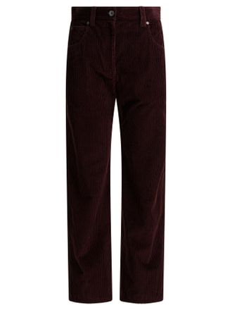 Brunello Cucinelli Brunello Cucinelli Womens Five-pocket Corduroy Pants - Dark Brown Cotton - Size EU 38 (Womens)