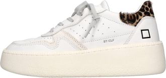 D.A.T.E. Step Calf Sneaker - Dames - Sneakers - Wit - 41 EU - Leer - Schoenen