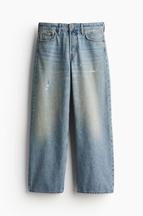 H&M Baggy Wide Low Jeans - Blue
