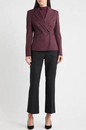 BOSS Jiamia Virgin Wool Double Breasted Blazer in Soft Vermillion at Nordstrom, Size 2