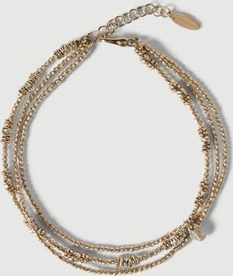 Brunello Cucinelli Sterling Silver anklet in Zabaione Yellow at Nordstrom