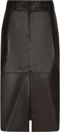 Dante6 Lennie Rok - Dames - Rokken - Bruin - Maat: XL Leer
