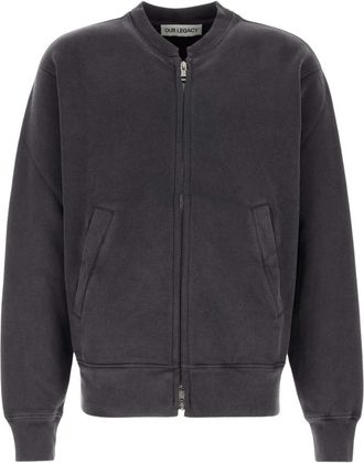 Our Legacy Rift Ritssluiting Sweatshirt - Heren - Vesten met rits - Grijs - M - Katoen - Hoodies & sweatvesten