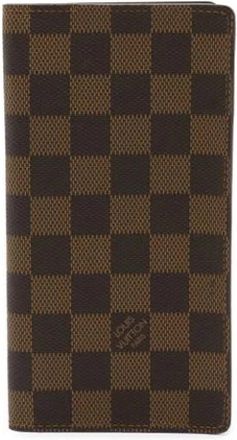Louis Vuitton Pre-owned Long bill wallet (bi-fold) - Heren - Vintage Accessoires - Bruin - ONE Size - Vintage