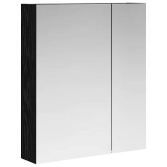 vidaXL Armario Con Espejo De Ba&ntilde;o Roble Negro 60 X 14,5 X 70 Cm Vidaxl
