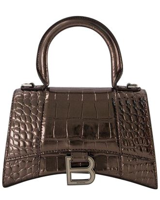 Balenciaga Metallic Calfskin Leather Hourglass XS Bag, Never Carried (Authentic Pre-Loved)