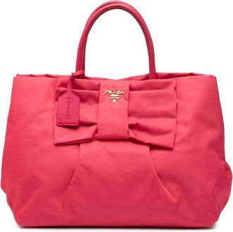 Prada Pre-owned Tote Bag met Strik - Dames - Vintage Shopper - Roze - ONE Size - Vintage