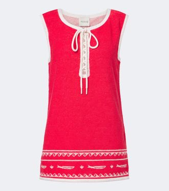 Poss&eacute; Cody cotton terry minidress