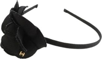 Chanel Pre-owned Accessories, female, Black, Size: ONE SIZE Pre-owned Alice band