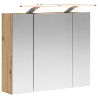 vidaXL Armario Con Espejo De Ba&ntilde;o Roble Artesanal 60 X 14,5 X 50 Cm Vidaxl