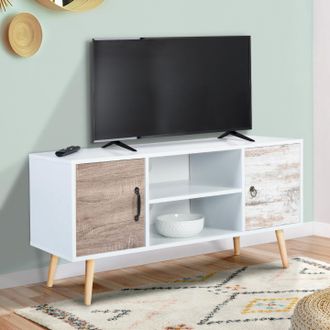 IDMarket Idmarket - Mueble De Tv Escandinavo De 2 Puertas Bahia 113 Cm