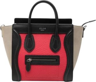 Celine Pre-owned Luggage Tote Bag - Dames - Vintage Shopper - Rood - ONE Size - Leer - Vintage