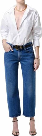 Citizens Of Humanity Womens Faye Vintage Straight Jeans In Blue