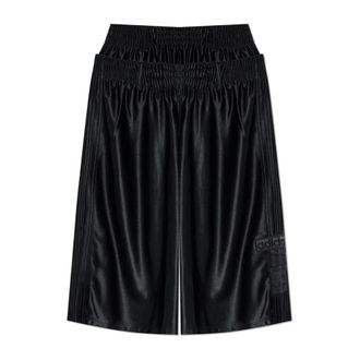adidas 3-Stripes Satin Shorts - Dames - Korte Broeken - Zwart - S - Polyester - Korte Broeken