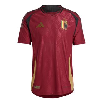 adidas Belgium 24 Home Authentic Soccer Jersey Asia Sizing Asia Sizing Burgundy IM8440