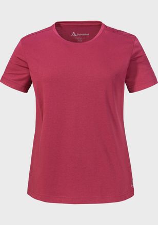 Sch&ouml;ffel Funktionsshirt SCH&Ouml;FFEL T Shirt Buchberg L, Damen, Gr. 34, rot (3750, rot), Oberstoff: 60% Baumwolle, 40% Polyester, Rundhals, Shirts Funktionsshirt