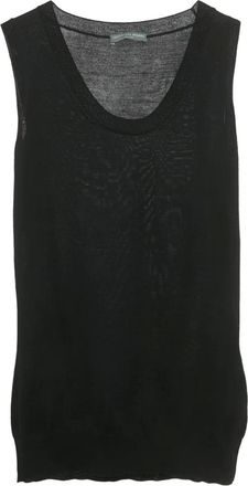 Alexander McQueen Canotta con scollo ampio - Nero