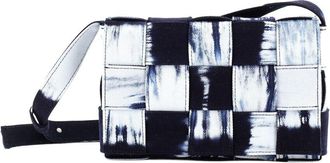 Bottega Veneta Blue Maxi Intrecciato Tie-Dye Denim Cassette Crossbody (Authentic Pre-Loved)