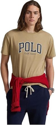 Polo Ralph Lauren Classic Fit Logo Jersey T-Shirt Mens Clothing Surrey Tan : 2XL, Cotton