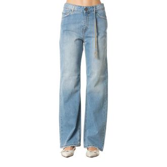Jijil Rechte jeans - Dames - Jeans - Blauw - Maat: W31 Katoen