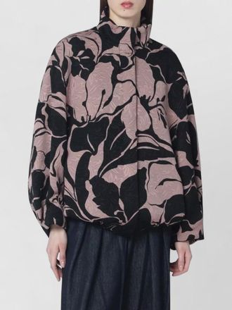 Dries Van Noten jacket floral jacquard texture bold print